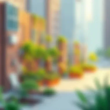 Urban Spaces: A Model of Economic Vitality A thriving urban garden illustrating economic vitality
