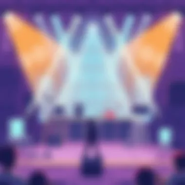 Creativity Unleashed on Stage A dynamic stage performance highlighting creativity in entertainment.