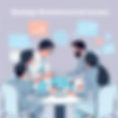 Strategic Brainstorming for Success A collaborative brainstorming session illustrating strategic planning.