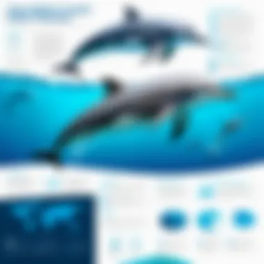 Understanding Dolphin Threats Infographic depicting threats faced by dolphin populations