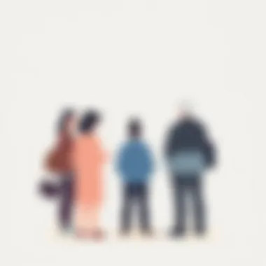 Embracing Gradual Exposure in Social Settings A person gradually approaching a group, symbolizing exposure therapy