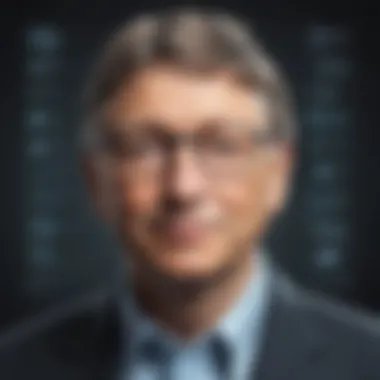 Abstract depiction of Bill Gates' influence