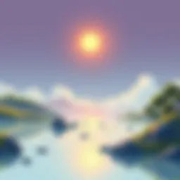 A serene landscape symbolizing personal growth