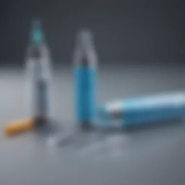 Illustration of insulin injection pen and vial