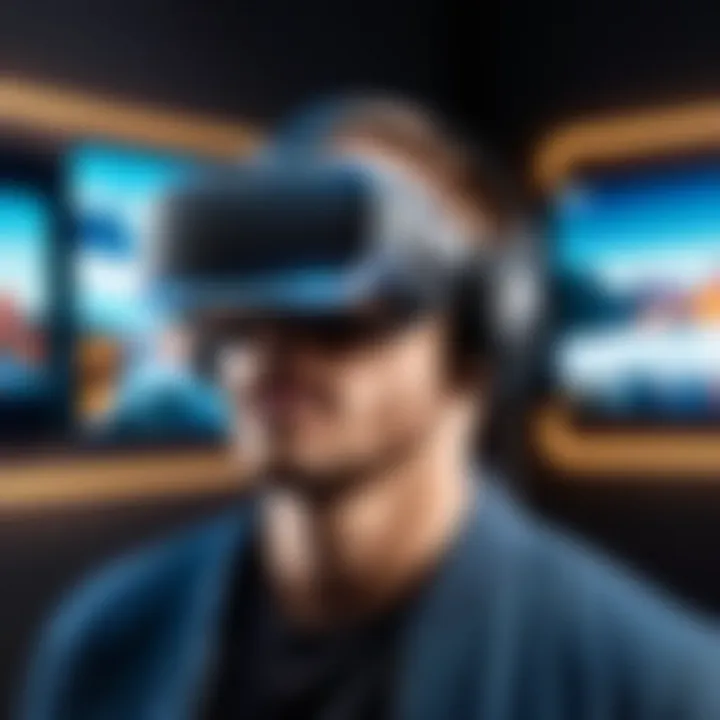 An immersive virtual reality experience showcasing entertainment innovation