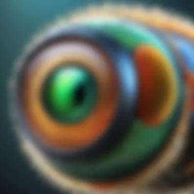 Compound Eye Marvel Magnified view of a fly's compound eye