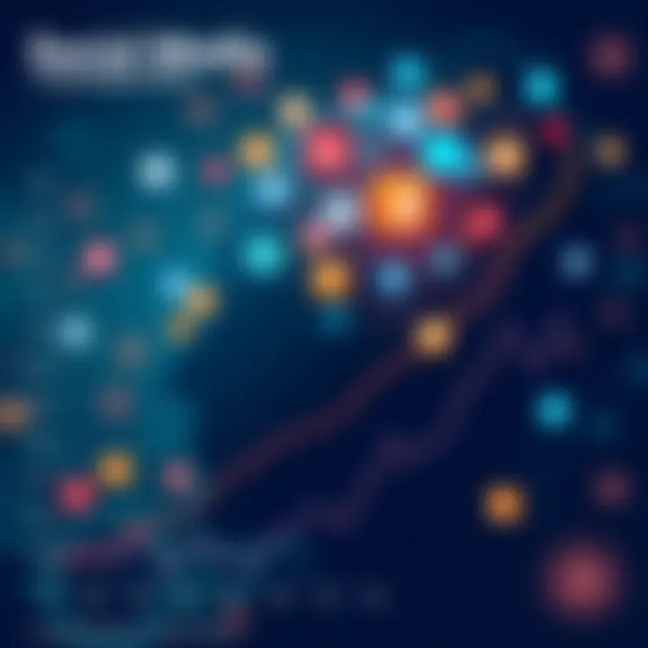 Graph illustrating the impact of social media on mental health