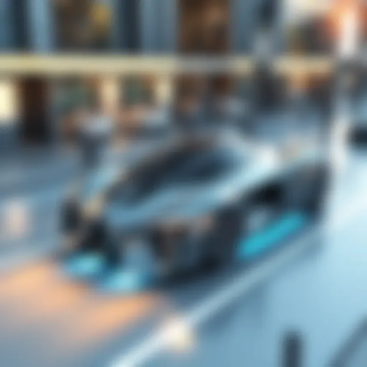 Urban Integration of Jet Automobiles Concept art of urban jet automobile integration