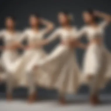 Elegance in Kathak Dance Poses Traditional Kathak dancers in graceful poses