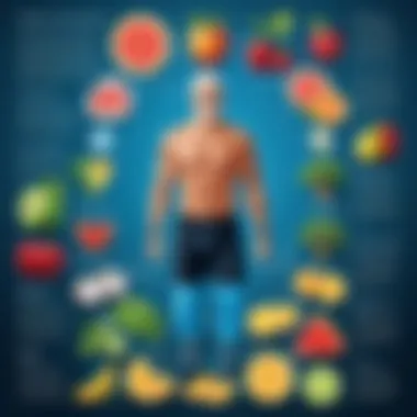 Healthy Lifestyle Modifications Depiction of lifestyle changes promoting healthspan