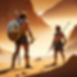 Symbolic representation of David and Goliath