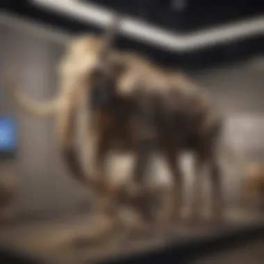 Mammoth Skeleton Reconstruction in Museum Exhibit