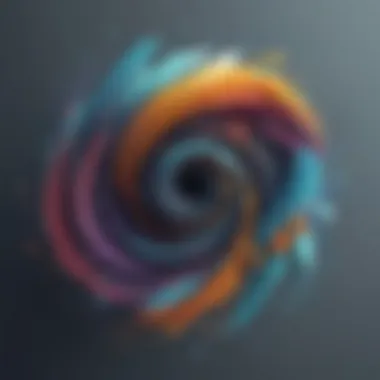 Emotional Whirlwind Abstract representation of swirling emotions