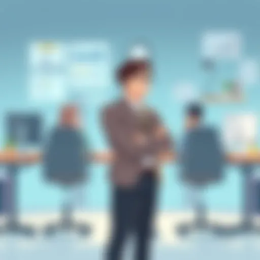 Confident posture during an interview