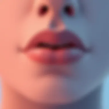 Articulation for Accurate Pronunciation A close-up of lips articulating sounds for accuracy in pronunciation.