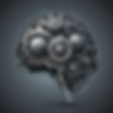 Illustration of a brain with gears symbolizing strategic thinking