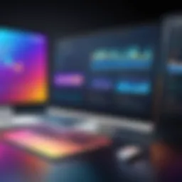 A captivating slide design showcasing vibrant visuals