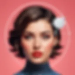 A conceptual artwork representing the intersection of modernist thought and feminism