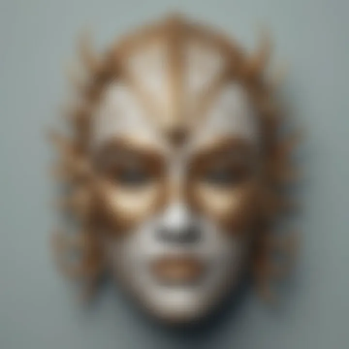 Illustration symbolizing the mask of charisma often worn by individuals with narcissistic traits