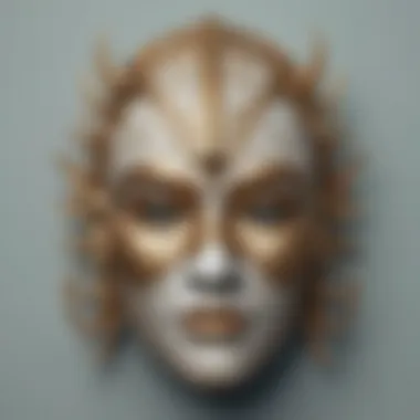 Mask of Charisma Illustration symbolizing the mask of charisma often worn by individuals with narcissistic traits