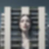 Illustration depicting the facade of grandiosity in narcissistic personality