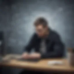 Illustration depicting the complexity of battling depression and anxiety