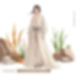 A sustainable fashion design showcasing eco-friendly materials