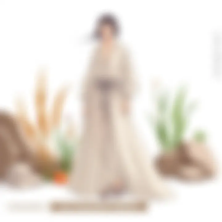Innovative Sustainable Fashion A sustainable fashion design showcasing eco-friendly materials