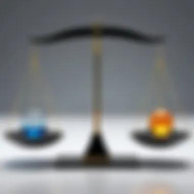 The Art of Balance: Work vs. Life A balanced scale representing work and life