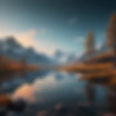 The Solace of Solitude A serene landscape symbolizing solitude and reflection.