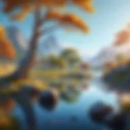 A serene landscape that inspires creativity