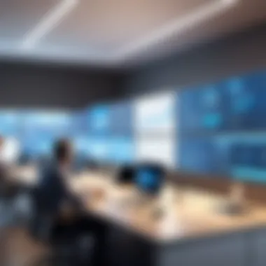 Technology Bridging Generational Gaps A modern office environment reflecting a blend of technological tools