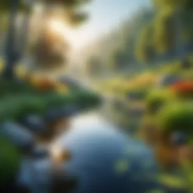 Tranquility in Nature A serene landscape symbolizing tranquility