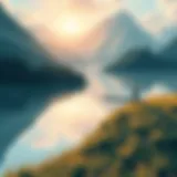 A serene landscape symbolizing tranquility amidst turmoil