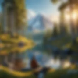 A serene nature scene representing tranquility away from digital distractions
