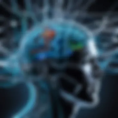 Neurological Connections Enhanced by Music Brain activity visualization showcasing neural connections strengthened by musical training