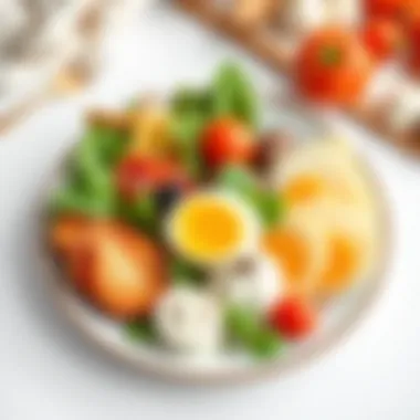 Balanced Meal for Cancer Prevention A beautifully arranged plate showcasing a balanced meal focused on cancer prevention