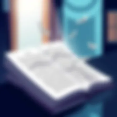 The Wonder of Words An open book with pages fluttering