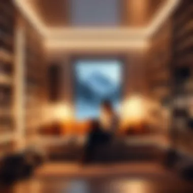 Sanctuary of Solitude: The Healing Power of Reading A cozy reading nook filled with books and soft lighting.