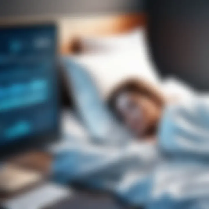 Illustration depicting the link between oversleeping and increased mortality rates
