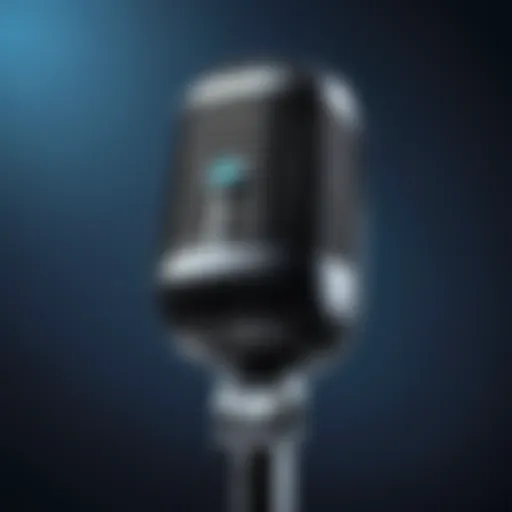 A microphone symbolizing dialogue and discussions