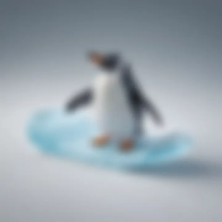 Playful Penguin Sliding