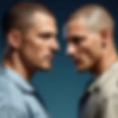 Character interactions in Prison Break Episode One