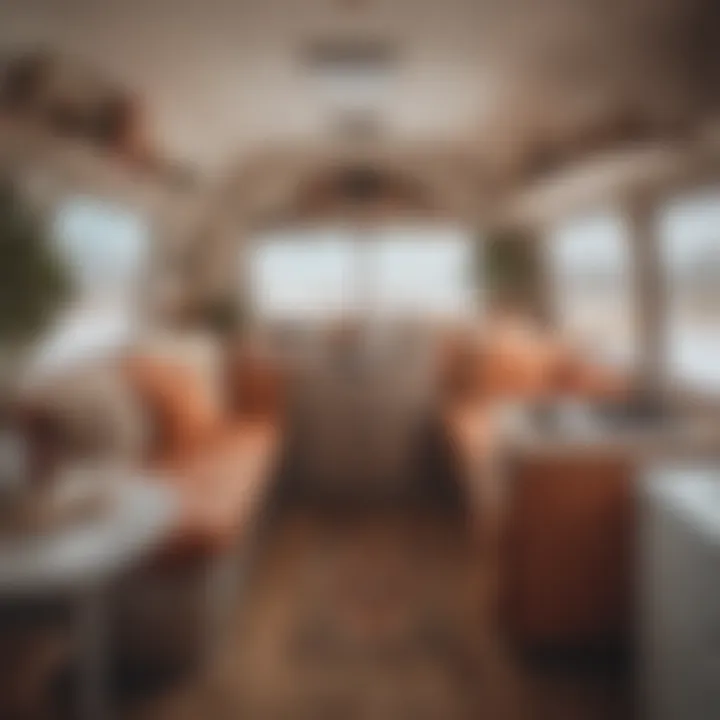 Roulotte Airstream interior vintage decor