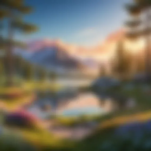 A serene landscape symbolizing holistic healing