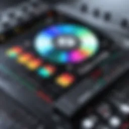 Visual representation of audio sampling techniques