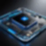 Futuristic Samsung technology concept