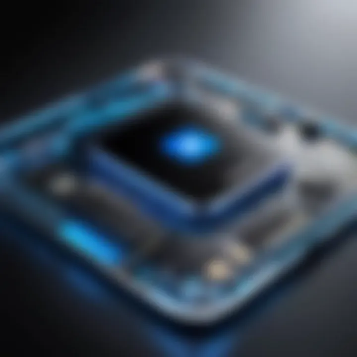 Futuristic Samsung technology concept