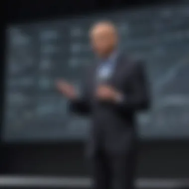 Revolutionizing Public Speaking Innovative speaker Seth Godin on stage