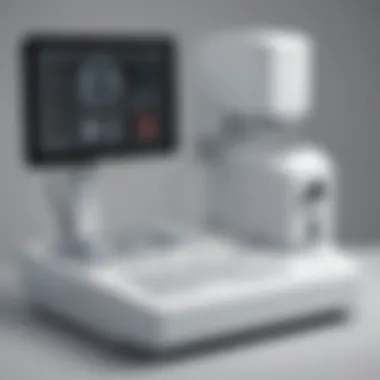 Sophisticated ultrasonography equipment in a modern laboratory